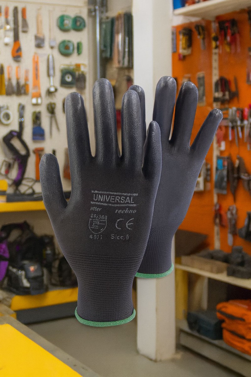 Universal Siyah Nitril NO 10  Eldiven 