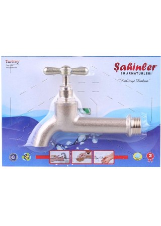 Çevirmeli Sarı Uzun Bahçe Musluğu