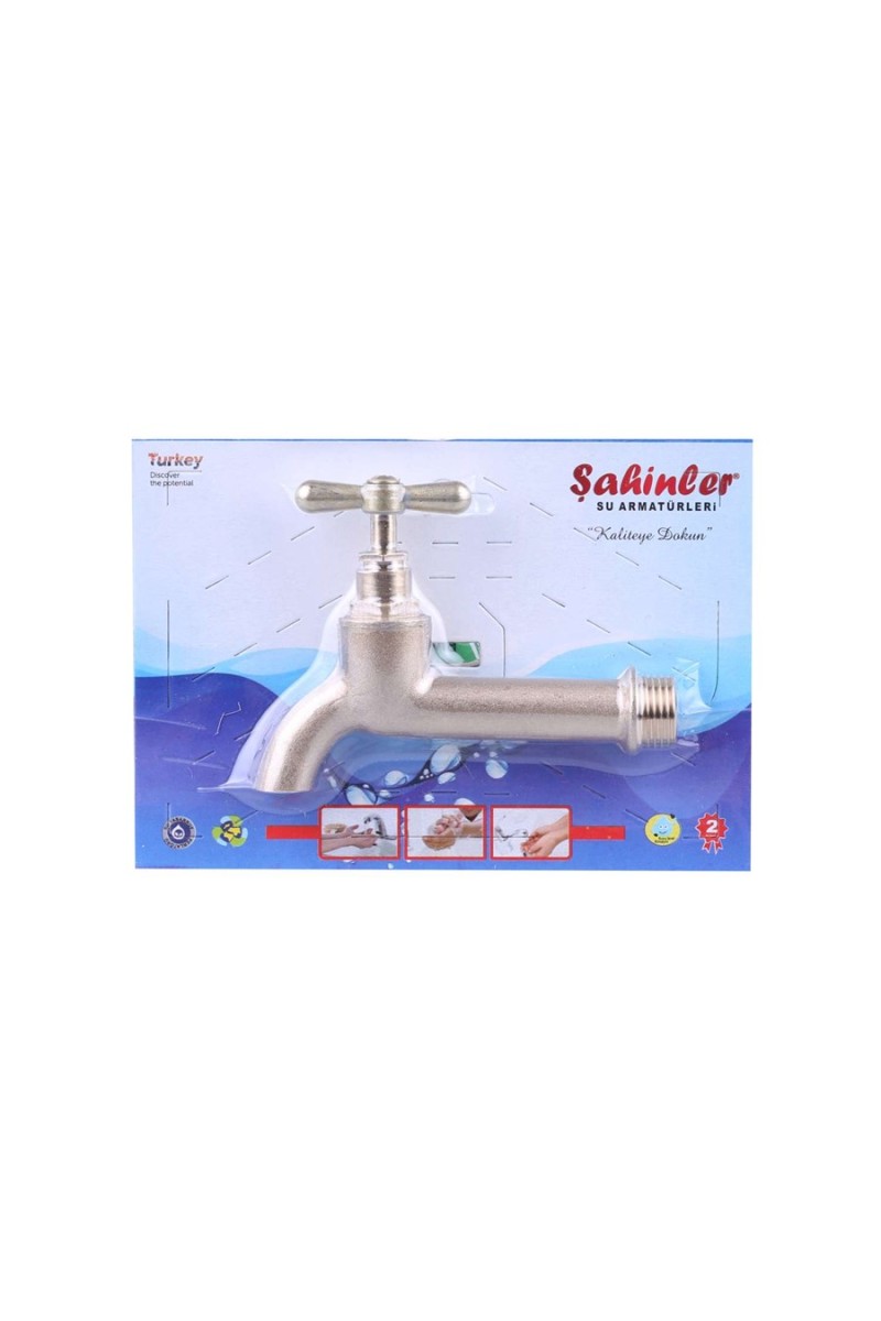 Çevirmeli Sarı Uzun Bahçe Musluğu