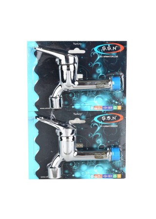 Mbois Perlatörlü Aç Kapa Mix Lavabo Musluk Wc Lavabo Uzun Musluk