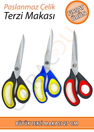 Taksun Büyük Boy Keskin Terzi Makası 24 Cm 1 Adet - Renk Değişkenlik Gösterebilir