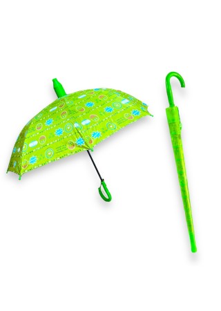 Marlux Bardaklı Korumalı Erkek Çocuk Siyah Baskılı Şemsiye M21MARCE1R003