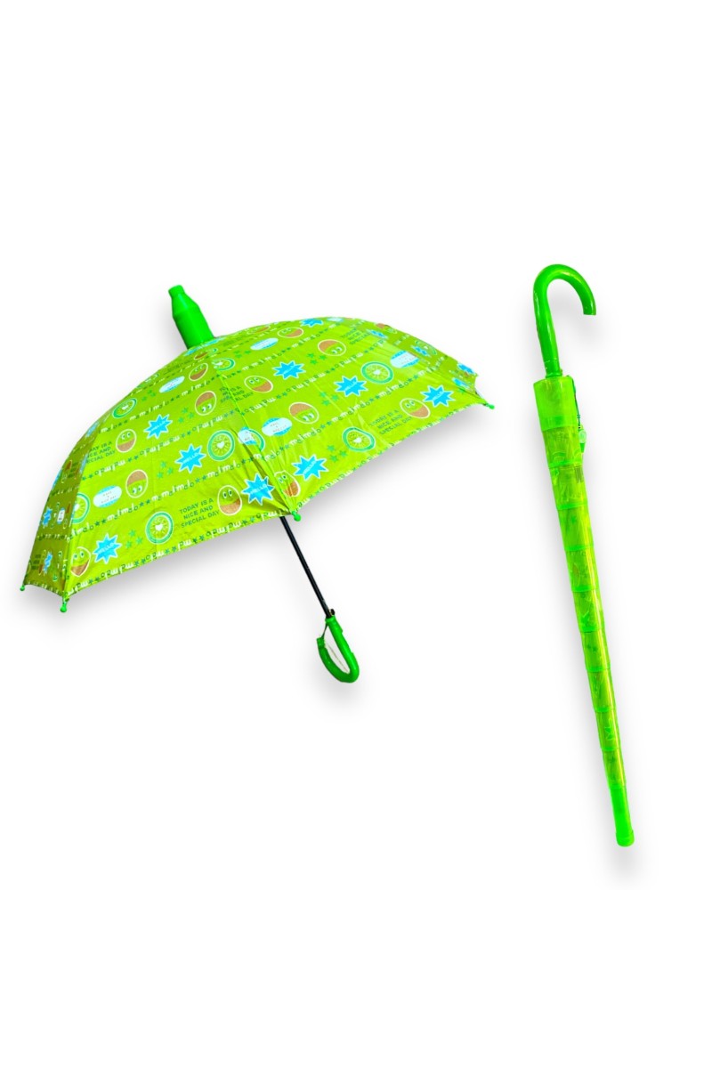 Marlux Bardaklı Korumalı Erkek Çocuk Siyah Baskılı Şemsiye M21MARCE1R003