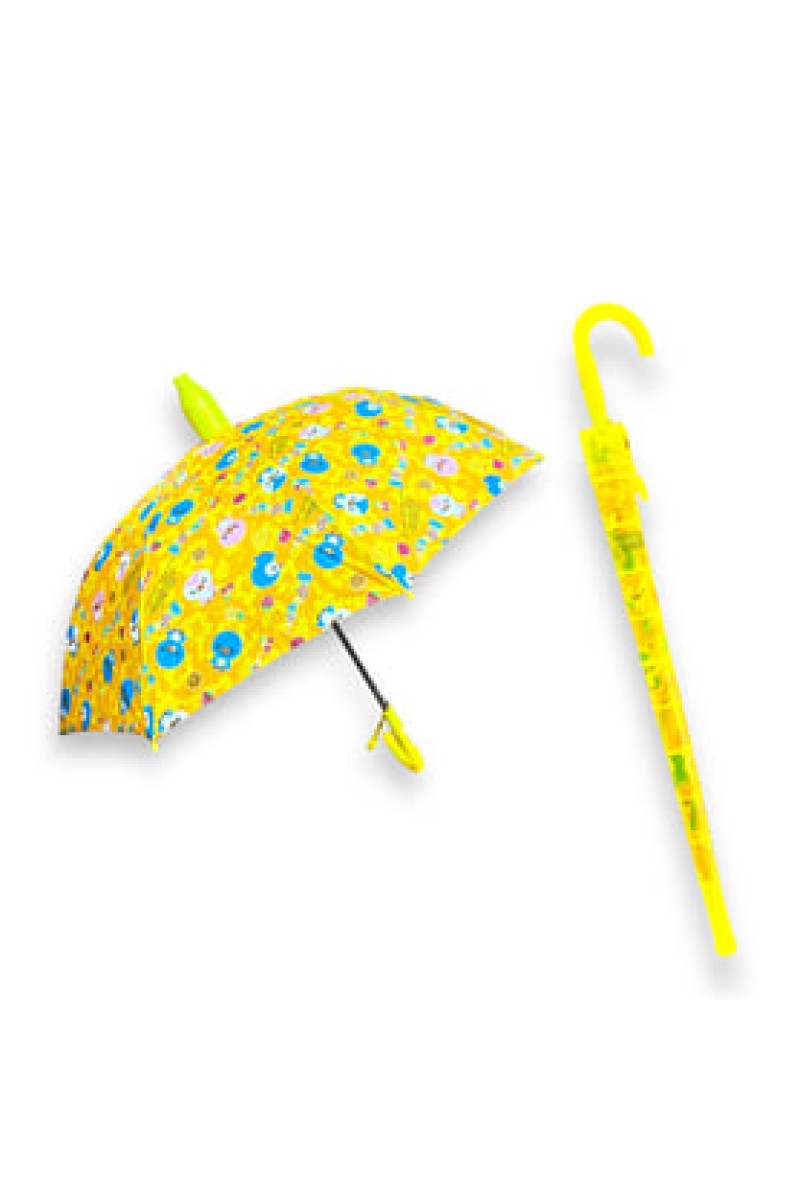 Marlux Bardaklı Korumalı Erkek Çocuk Siyah Baskılı Şemsiye M21MARCE1R003