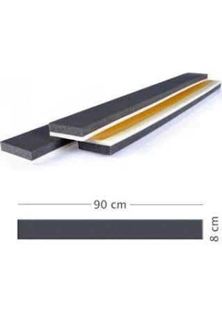 Yapışkanlı Kapı Altı Isı Yalıtım Süngeri Eşik Süngeri Sert Siyah