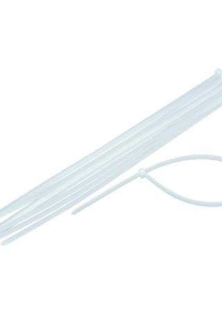 Plastik Beyaz 3.6x370 mm 100 Adet Cırt Kelepçe