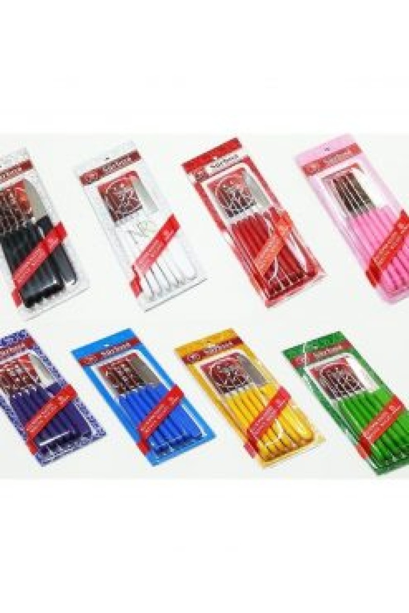 Sürbisa 61007 Siyah Saplı 6 Parça Meyve Bıçağı