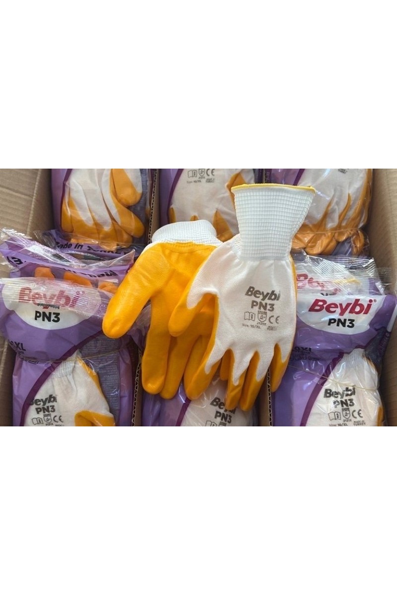 Beybi Pn3 Nitril Kaplama İş Eldiveni 288 Çift