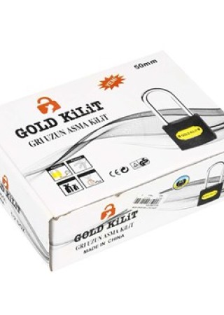 Tri-Crcle Döküm Gri 50 mm Uzun Asma Kilit