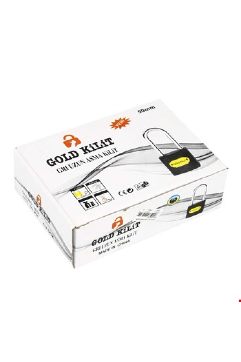 Tri-Crcle Döküm Gri 50 mm Uzun Asma Kilit