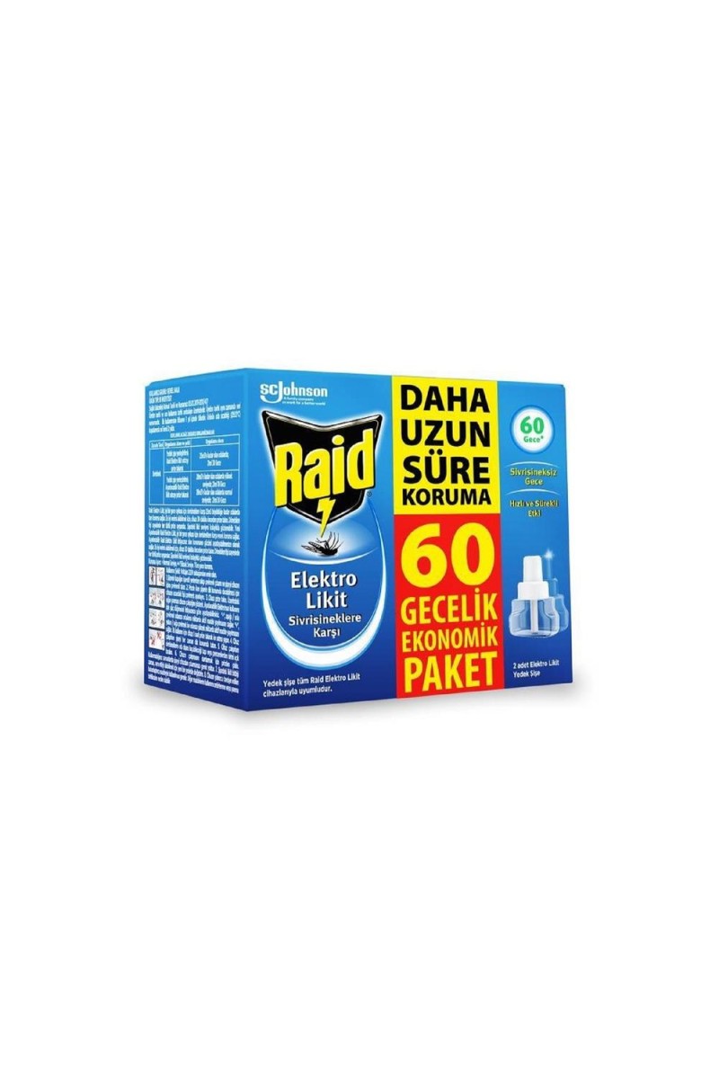 Raid 60 Gece Elektro Likit Yedek