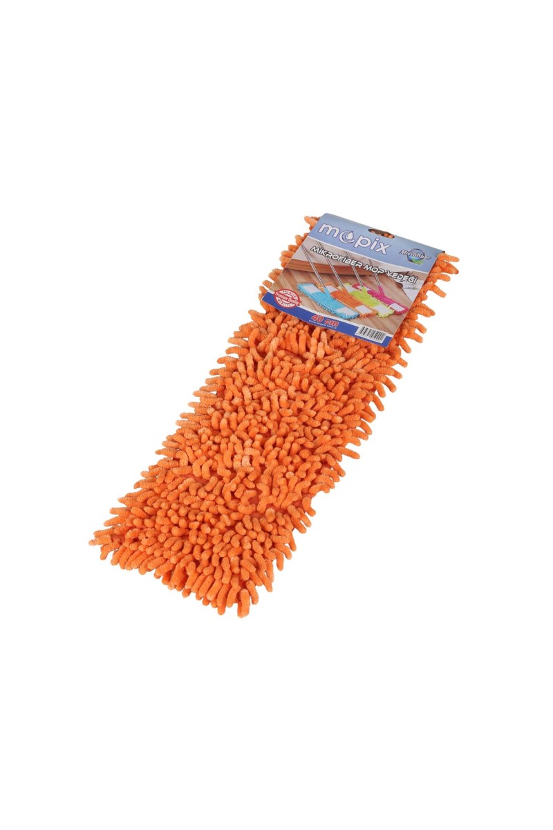 Paspas Mikrofiber Mop Yedeği Makarna Uç 40 Cm Mopix