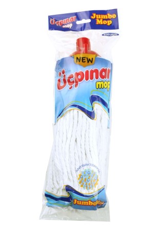 Paspas Üçpınar Beyaz İpli Jumbo Mop Kodup002