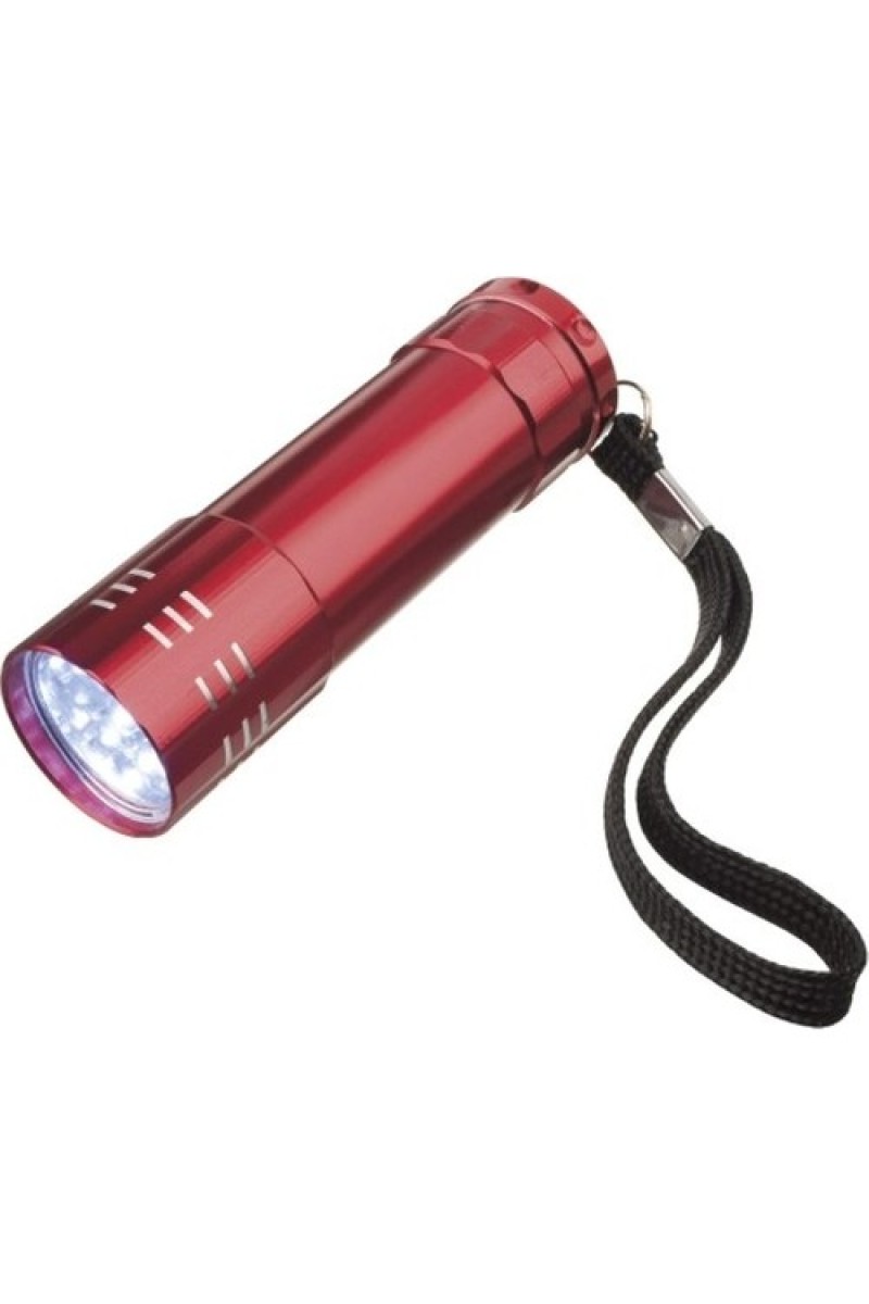 Süper Parlak 9 Ledli Metal Mini El Feneri