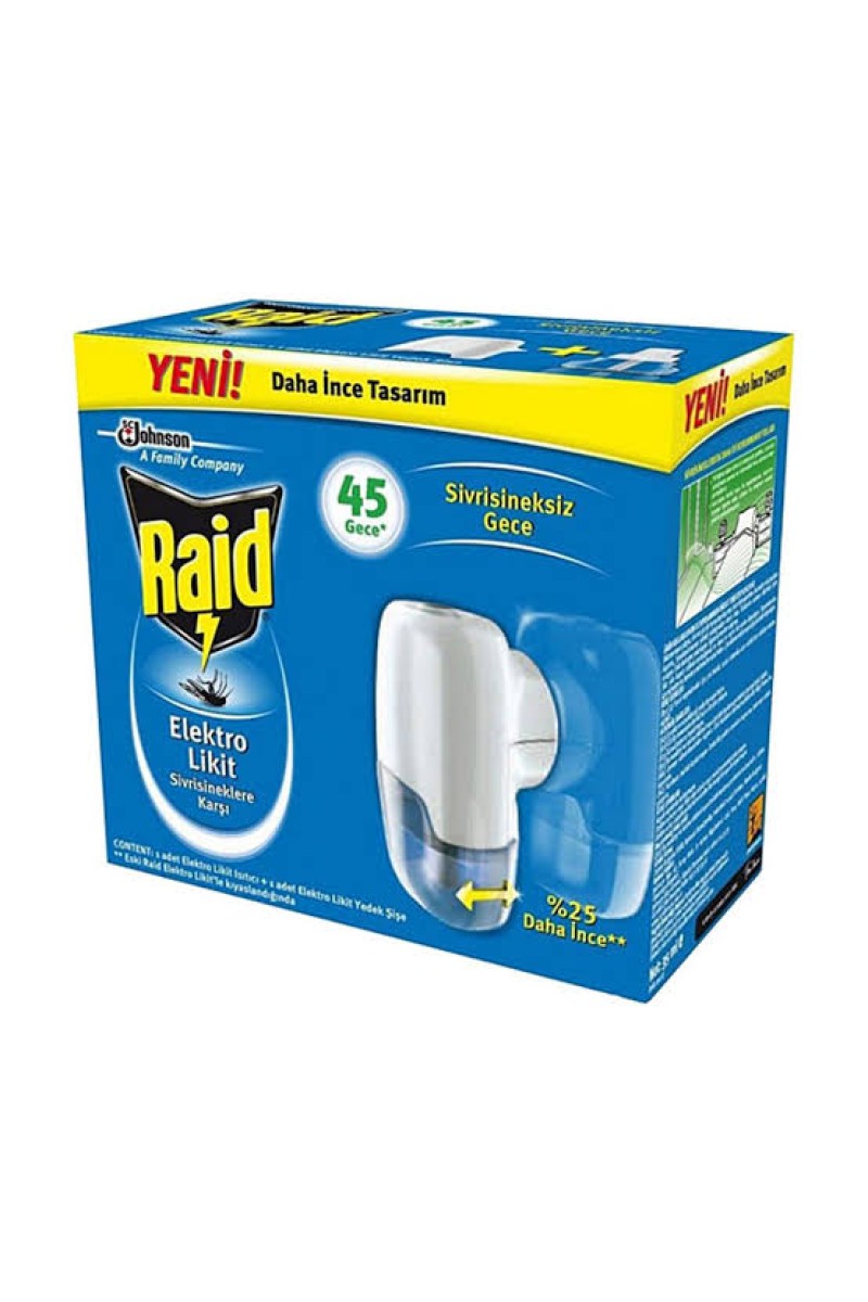 Raid Elektro Likit 45 Gece Sinek Kovucu
