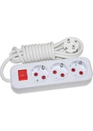 Önder 3'lü Ara Kablo Anahtarlı Topraklı Grup Priz 5M