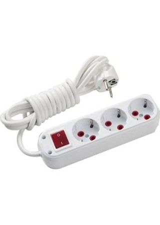 Önder Grup Pri̇z 3'lü 3 m Topraklı Anahtarlı Uzatma Kablosu