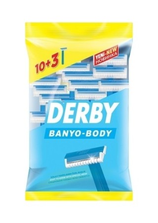 Derby Banyo-Body 10 Adet Tek Bıçaklı Tıraş Bıçağı
