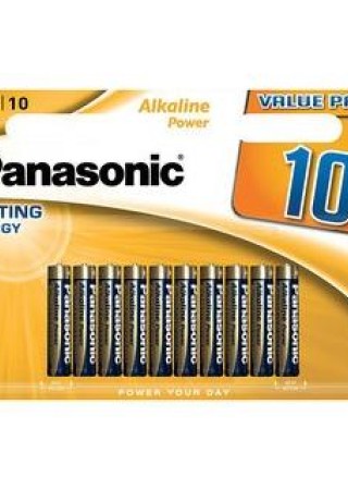 Panasonic Alkalin Power AAA İnce 10'lu Kalem Pil