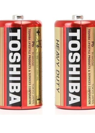 TOSHIBA Heavy Duty C Orta Boy Pil 2 Adet