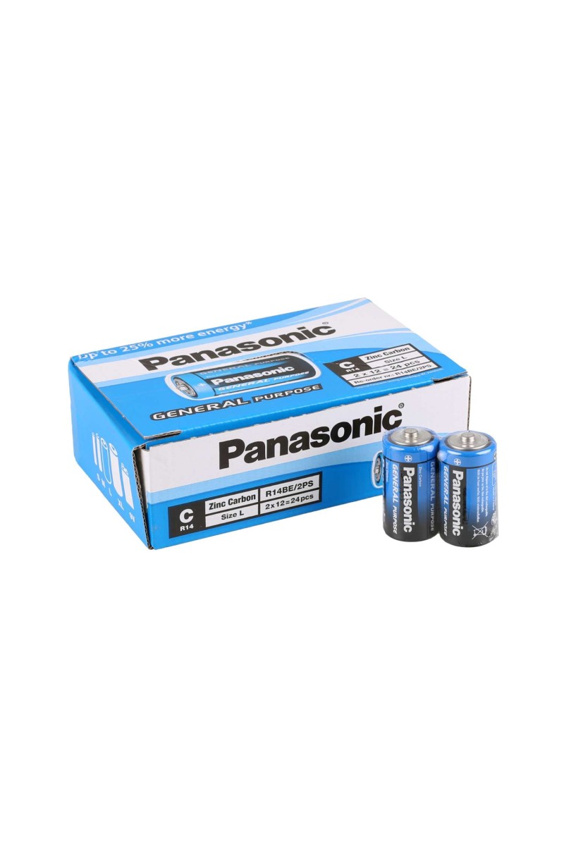 Panasonic 24'lü Paket Manganez Orta Boy C Pil