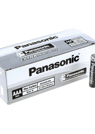 Panasonic Çinko Karbon AAA İnce Kalem Pil 2 Li (R03UE)