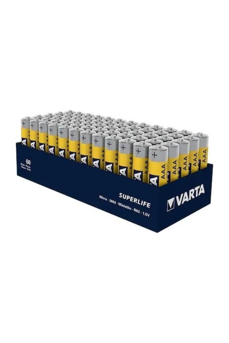 Lilibeaty Varta Superlıfe Çinko Aaa Ince Kalem Pil 60LI Paket
