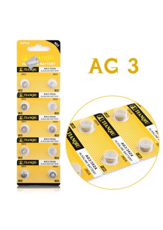 Yerli Tıanqıu Ag3 Lr41 Alkalin Saat Pili 10lu Paket *oxford KBRAF-0000.00095