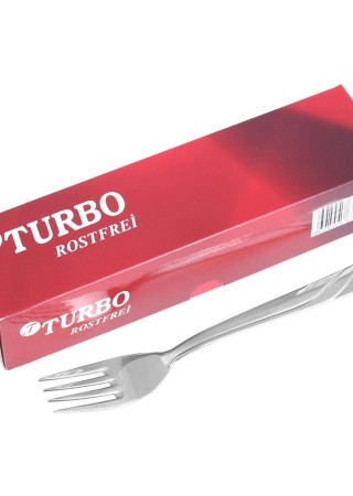 Turbo Furkan Pembe Kutu Yemek Çatal 12Li