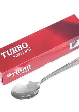 Turbo Furkan Pembe Kutu Yemek Kaşık 12Li