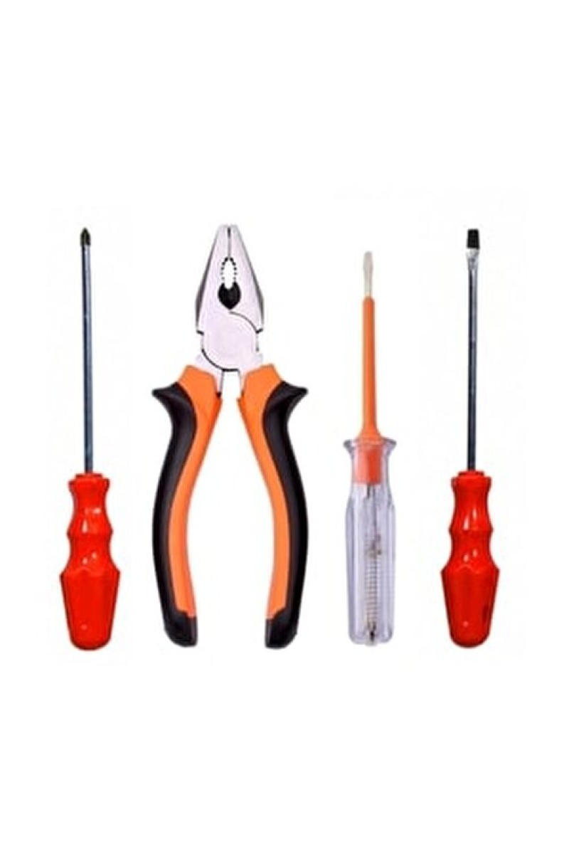 Pense-düz Ve Yıldız Tornavida-kontrol Kalemi 4'lü Set