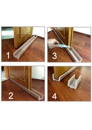 Oluklu Kapı Altı Eşik Süngeri Soğuk Kesici Toz Rüzgar Önleyici Geçmeli Yalıtım Strafor 1 Adet