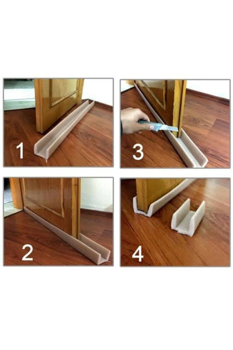 Oluklu Kapı Altı Eşik Süngeri Soğuk Kesici Toz Rüzgar Önleyici Geçmeli Yalıtım Strafor 1 Adet