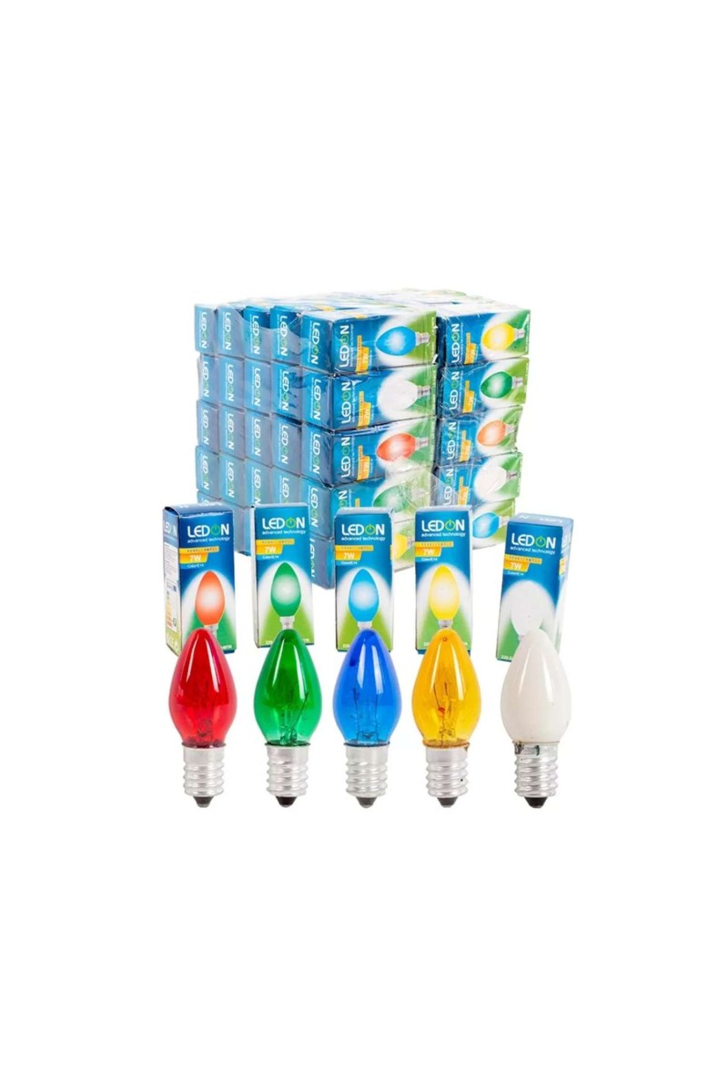 Mum Ampül Renkli 7 Watt E-14 Ledon Ld1407r