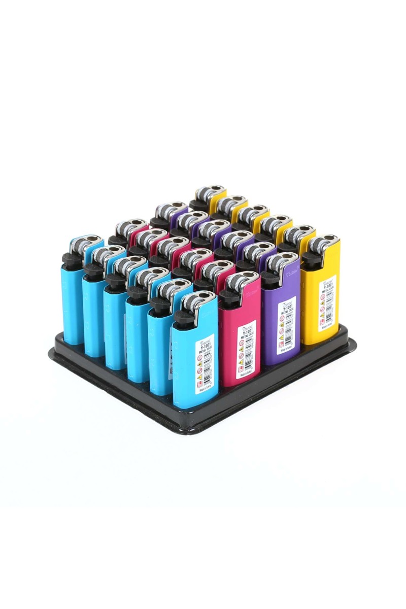 Toscow Renkli Soft Taşlı Çakmak 24 Adet mtl631