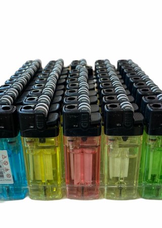 Çakmak İ-lighter King Taşlı Y-333 Baskısız Şeffaf 50 Adet