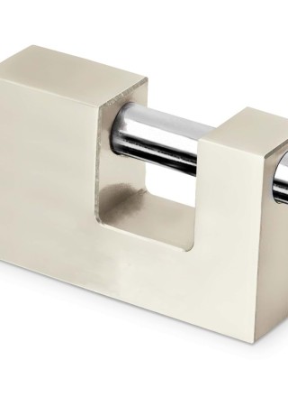 Yassı Asma Kilit Kayar Milli Saten Kaplama 80 Mm