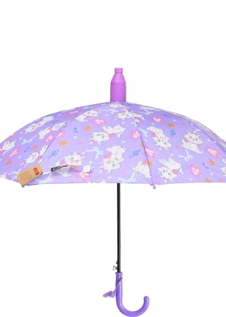 Marlux Bardaklı Korumalı Erkek Çocuk Siyah Baskılı Şemsiye M21MARCE1R003