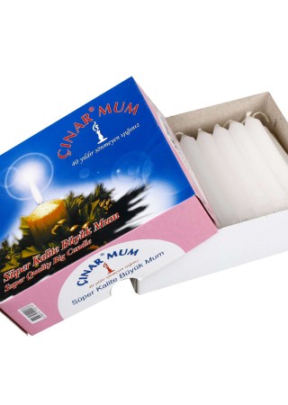 Çınar 40 Adet Küçük Boy Mum