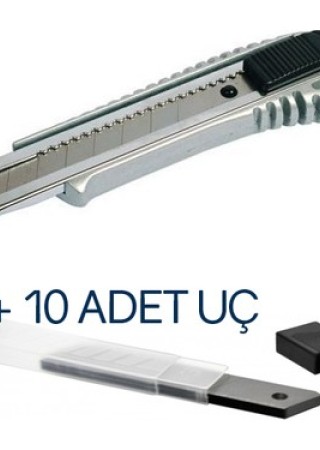 METAL Falçata Maket Bıçağı + 10 ADET YEDEK UÇ