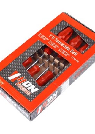 hon tornavida 7 Li Tornavida Seti Hon Screwdrıver Kırmızı Mıknatıslı 9551648156