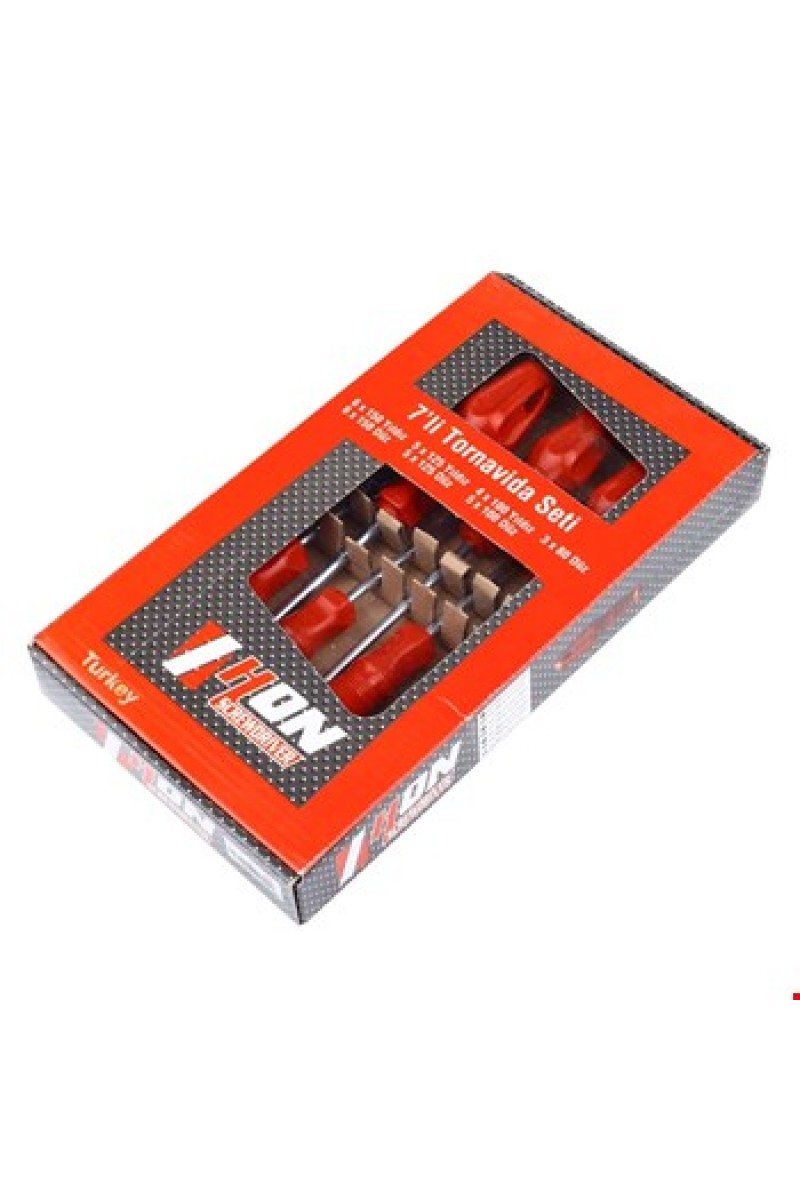 hon tornavida 7 Li Tornavida Seti Hon Screwdrıver Kırmızı Mıknatıslı 9551648156