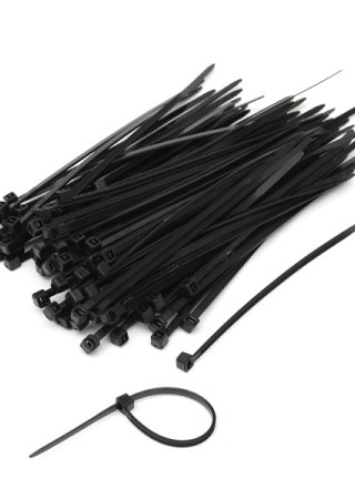 Master Kablo Bagi Plastik Cirt Kelepce Siyah 3.6X250 Mm(100Lu)