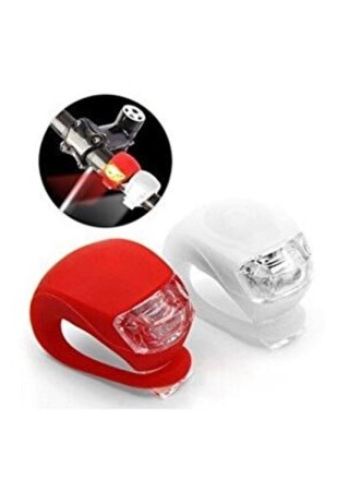 Bisiklet İkaz Led Işıkları Gidon Ve Kuyruk Lambası Silikon 3 Mod