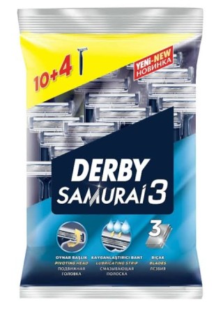 Derby Samurai 3 Plus 14'lü Tıraş Bıçağı