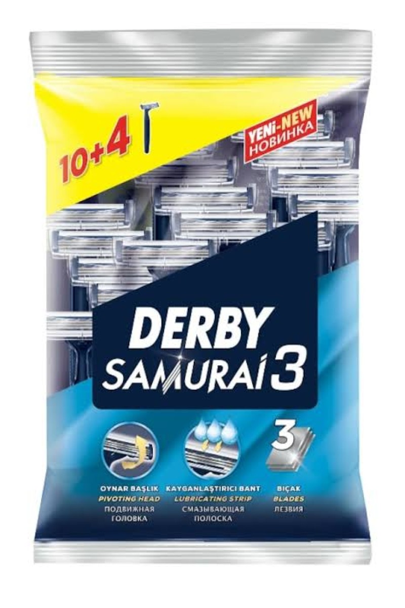 Derby Samurai 3 Plus 14'lü Tıraş Bıçağı