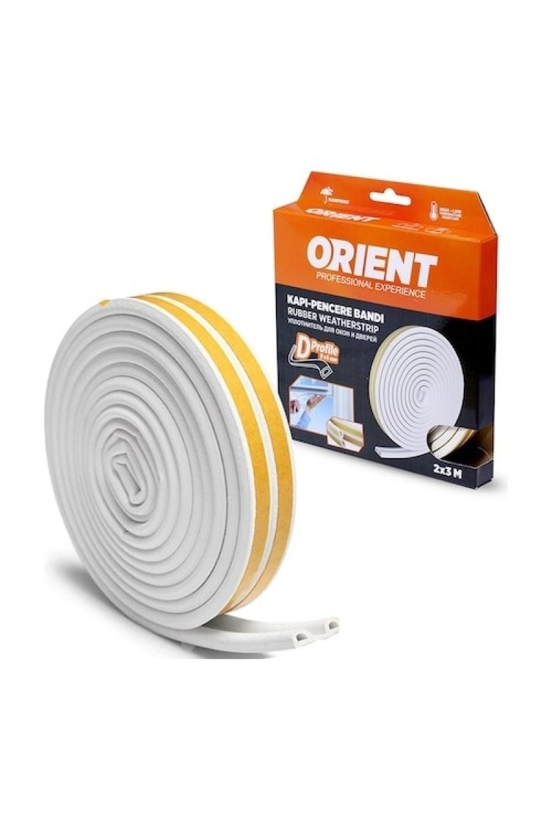 Orient Kapı Pencere Fitili Izolasyon Bandı Beyaz 2x3=6 Mt 504314497