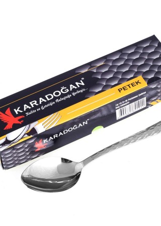 Karadoğan Sarı Siyah Petek Model Yemek Kaşığı 6lı