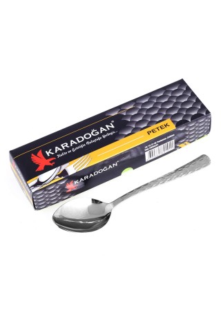 Karadoğan Sarı Siyah Petek Model Yemek Kaşığı 6lı
