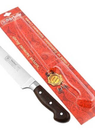 Sürbisa Sürmene 61040-Y.M Yöresel Mutfak Bıçağı Ahşap Sap Pimli 21 Cm